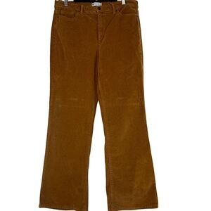 Jessica Simpson Lily High Rise Bootcut Corduroy Pants Sz 16 Camel Brown Stretch